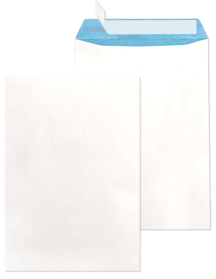 MAILmedia verzendenvelop B4, met draad versterkt, wit/blauw