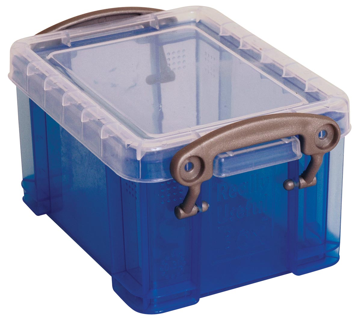 Really Useful Box visitekaarthouder 0,3 liter, transparant blauw