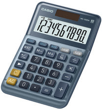 CASIO MS-100EM bureaurekenmachine, 10-cijferig, zilver