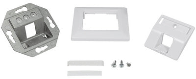 LogiLink inbouwdoos voor Keystone module, 1-voudig, signaal wit