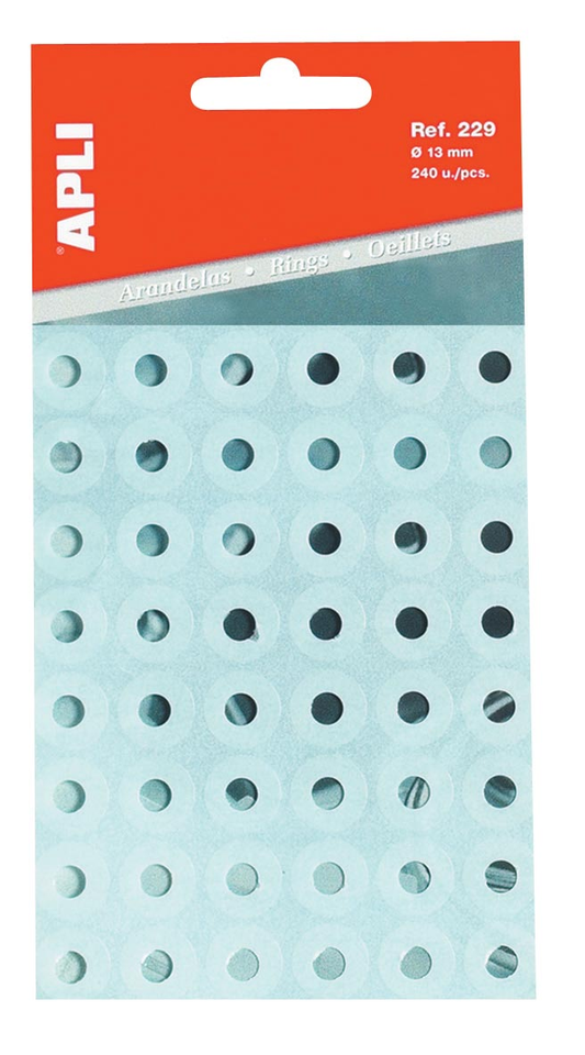 Apli versterkingsringen transparant, etui van 240 stuks