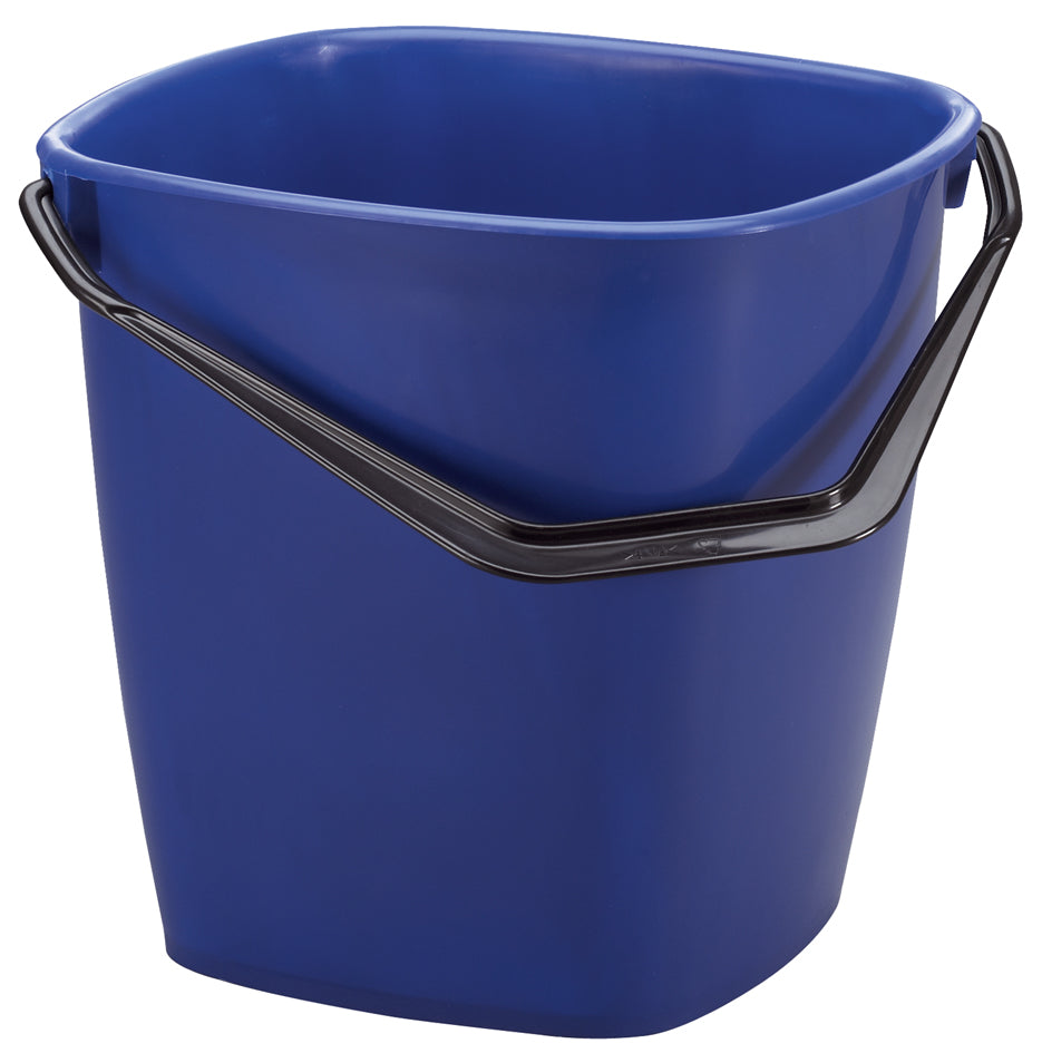 DURABLE BUCKET schoonmaakemmer, 14 liter, rechthoekig, rood