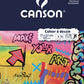 CANSON tekenboek, 170 x 220 mm, blanco, 8 bladen