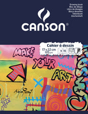 CANSON tekenboek, 170 x 220 mm, blanco, 8 bladen
