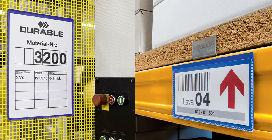 DURABLE Identificatiezakje, magnetisch, 210 x 74 mm, blauw