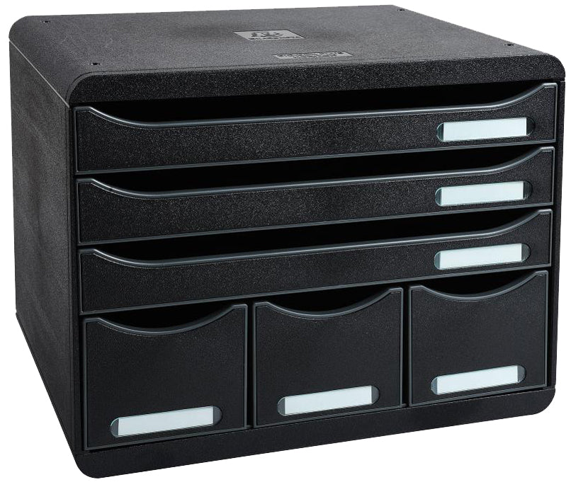 EXACOMPTA ladebox STORE-BOX MINI, 7 laden, zwart