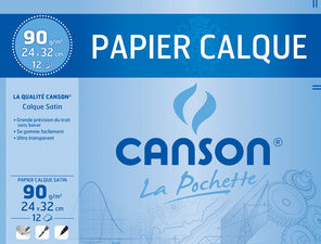 CANSON transparant papier, satijnglans, 240 x 320 mm, 70 g/qm
