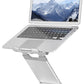 Desq telescopische laptopstandaard voor laptops tot 17 inch, zilver