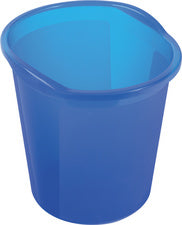 helit prullenbak the joy, PP, 13 liter, wit-transparant