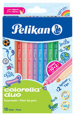 Pelikan Fasermaler colorella duo, 12er Kartonetui