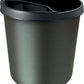 helit Papierkorb de brandweerman, 12 Liter, PP, schwarz