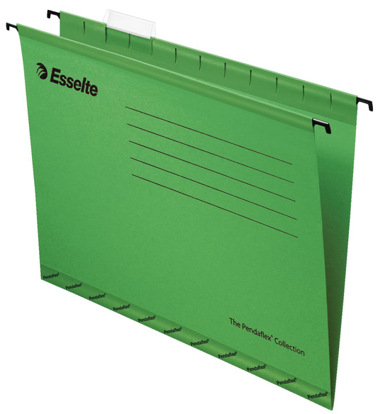 Esselte hangmappen voor laden Pendaflex Plus tussenafstand 330 mm, groen, doos van 25 stuks
