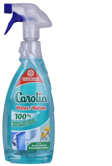 Carolin glasreiniger, spray van 650 ml
