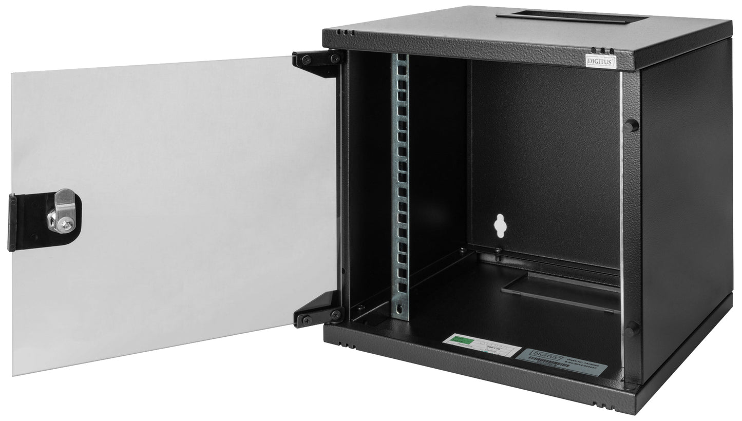 DIGITUS 10 wandverdeler, 6 HE, (B)312 x (D)300 mm, zwart
