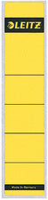 LEITZ dossier rugetiket, 39 x 192 mm, kort, smal, geel