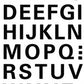 HERMA lettersticker A-Z, folie zwart, 20 x 20 mm