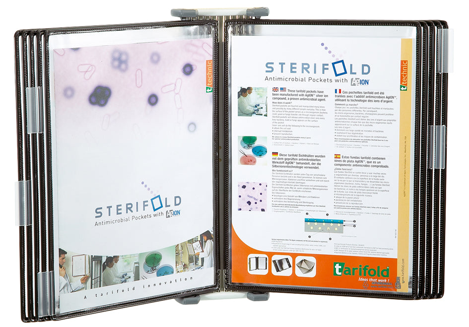 tarifold STERIFOLD display bord roestvrij staal, A4, zwart