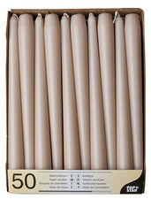 PAPSTAR kandelaarkaarsen, 22 mm, zwart, pak van 50