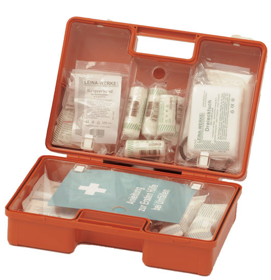 LEINA Eerste Hulp Kit QUICK, inhoud DIN 13157, oranje
