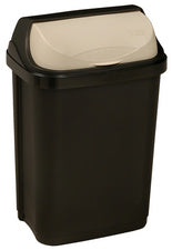 keeeper afvalbak rasmus, 10 liter, zilver