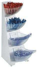 APS MULTI RACK portiesdispenser, 4 niveaus, roestvrij staal