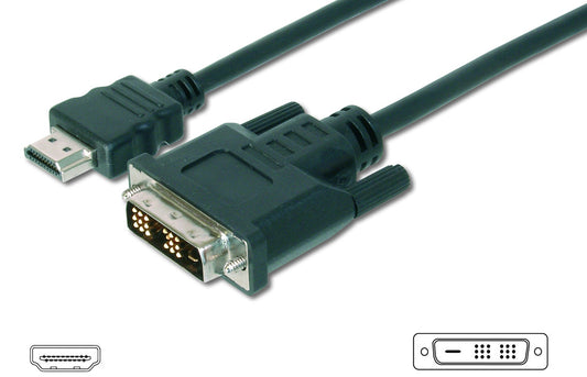 DIGITUS HDMI - DVI-D 18 1 monitorkabel, 2,0 m