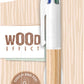 Bic 4 Colours Wood Style balpen, medium, op blister