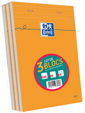 Oxford notitieblok, DIN A5, rechthoekig, 80 vel, set van 3