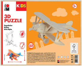 Marabu KiDS 3D Puzzel Vliegtuig Dubbeldekker, 25 stukjes