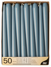 PAPSTAR kandelaarkaarsen, 22 mm, zwart, pak van 50