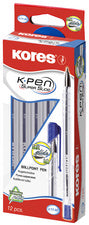 Kores wegwerp biros K-PEN Super Slide K11, blauw