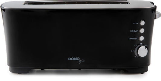 Domo Broodrooster B-Smart, voor 4 sneden brood, zwart