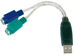 DIGITUS USB 1.1 - 2 x PS/2-adapterkabel, 180 mm
