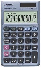CASIO zakrekenmachine SL-320 TER, werking op zonne-energie/batterij