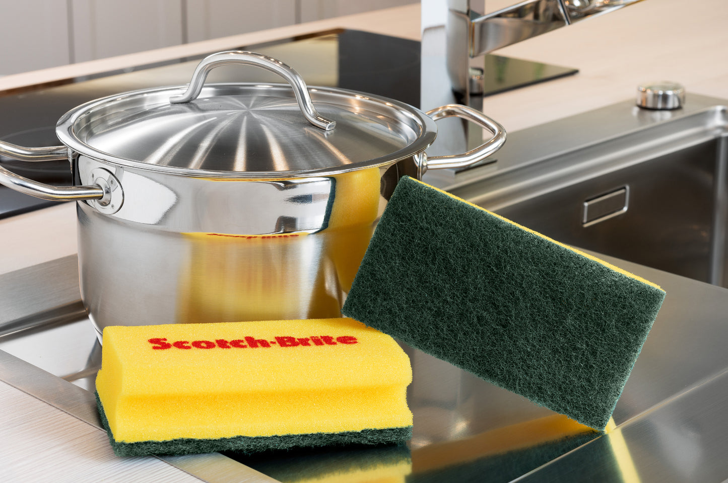 Scotch-Brite Reinigingsspons Classic XXL, kleur: geel/groen