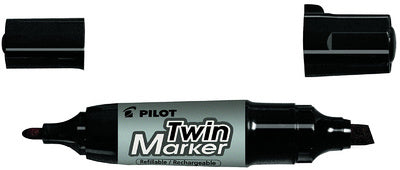 PILOT Twin Marker Jumbo permanent marker, zwart