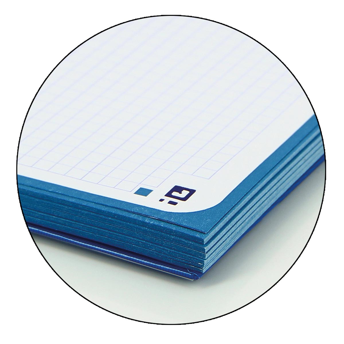 Oxford School Classic Europeanbook spiraalblok, ft A4+, 160 bladzijden, geruit 5 mm, donkerblauw