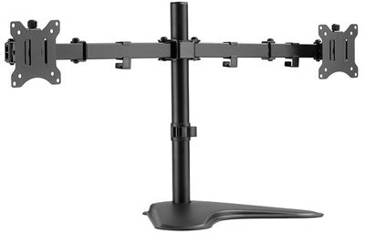 LogiLink TFT/LCD-monitorarm met voet, 2-voudig, zwart