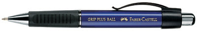 FABER-CASTELL GRIP PLUS intrekbare biros, zwart