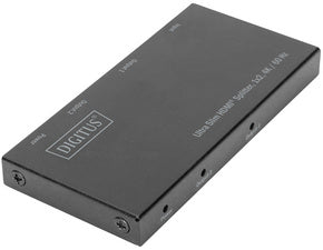 DIGITUS Ultra Slim HDMI Splitter, 1x2, 4K/60 Hz, zwart