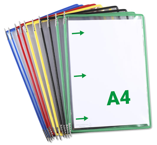tarifold scharnierend bord, DIN A4, zwart