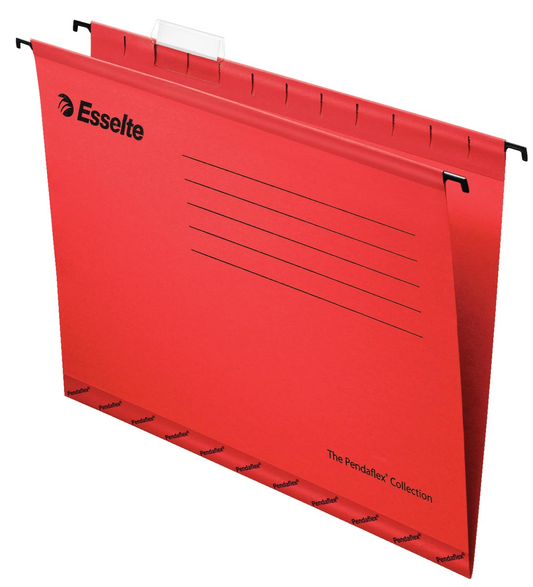 Esselte hangmappen voor laden Pendaflex Plus tussenafstand 330 mm, rood, doos van 25 stuks