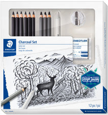 STAEDTLER Houtskool Ontwerp Reis Teken Set / Houtskool Set