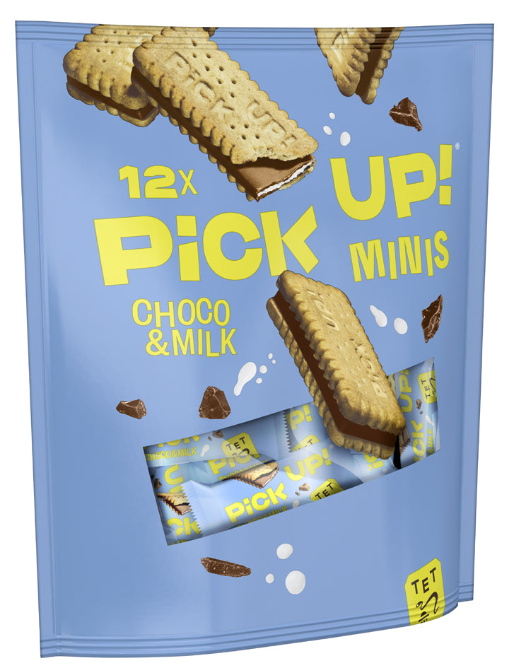 LEIBNIZ PiCK UP! Choco koekjesrepen & melk mini's, zakje