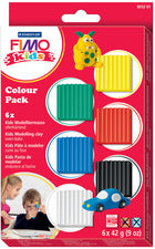 FIMO kids Modelliermasse-Set kleurpakket basic, 6er Set