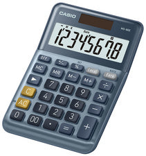 CASIO MS-80E bureaurekenmachine, 8-cijferig, zilver