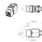 DIGITUS Keystone Module, Cat. 6A, afgeschermd