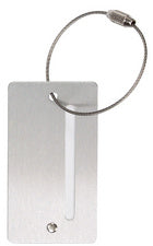 JSA bagagelabel, aluminium, met gezichtsveld