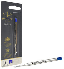 PARKER biros grote capaciteit navulling QUINK, B, blauw