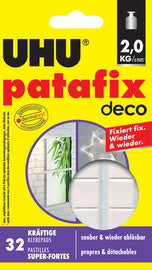 UHU zelfklevende pads patafix homedeco, verwijderbaar, wit